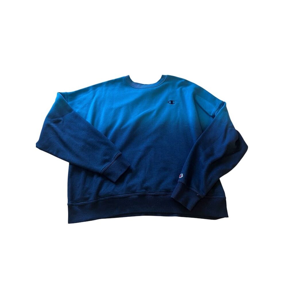 Champion Blue Ombre Crewneck Sweatshirt Size 2XL